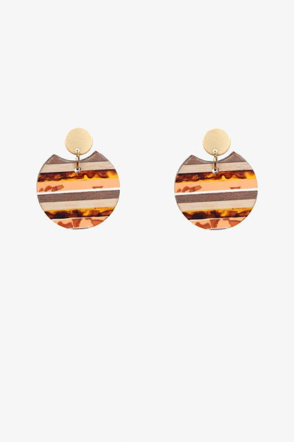 Antler | Nougat Circle  Earring