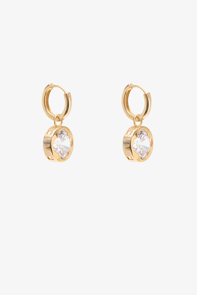 Clarity Huggie | Gold