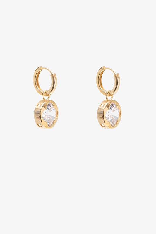 Clarity Huggie | Gold