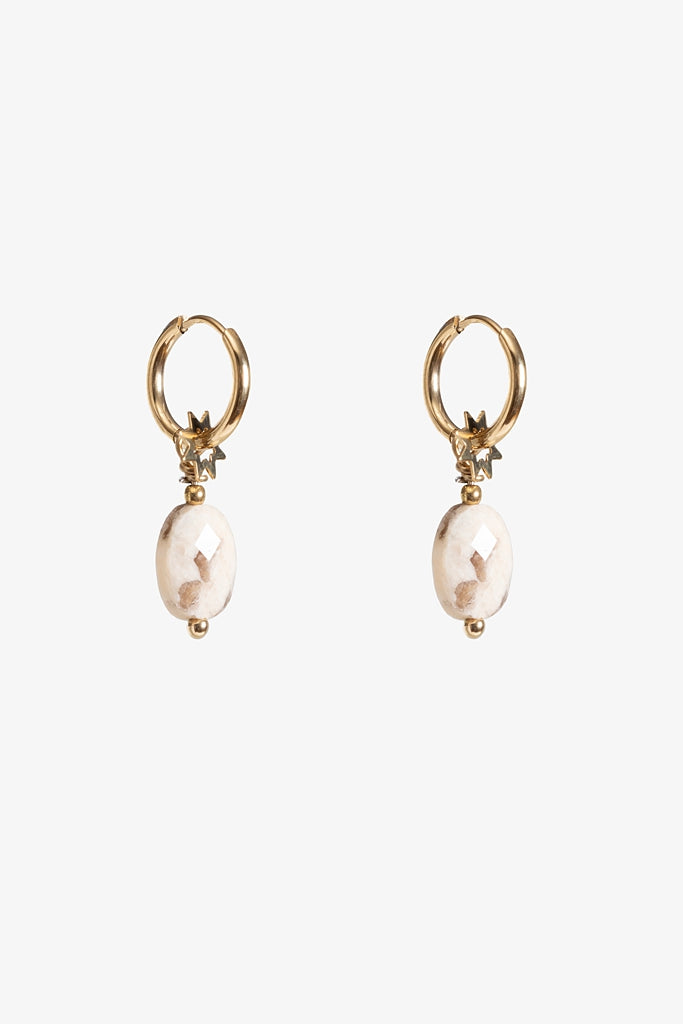 Taupe Star Earring | Gold