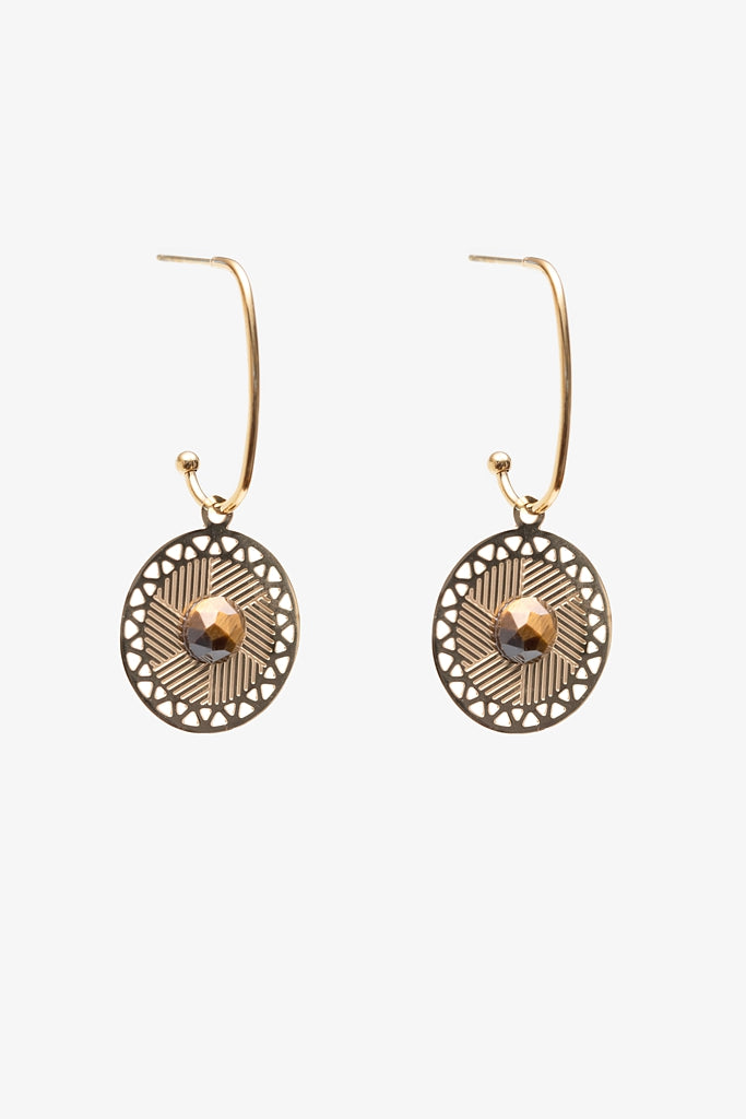 Eyes of the Sun Earring | Gold