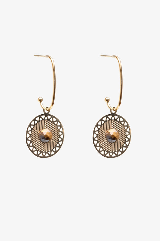 Eyes of the Sun Earring | Gold