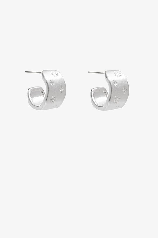 Starfall Hoop | Silver