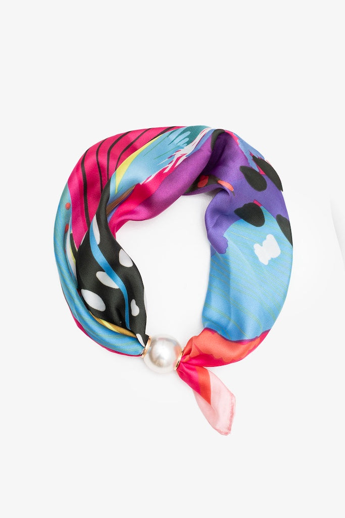 Pearl Fasten Neck Tie