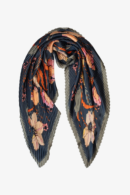 Antler | Pleated Neck Scarf | Midnight Blooms