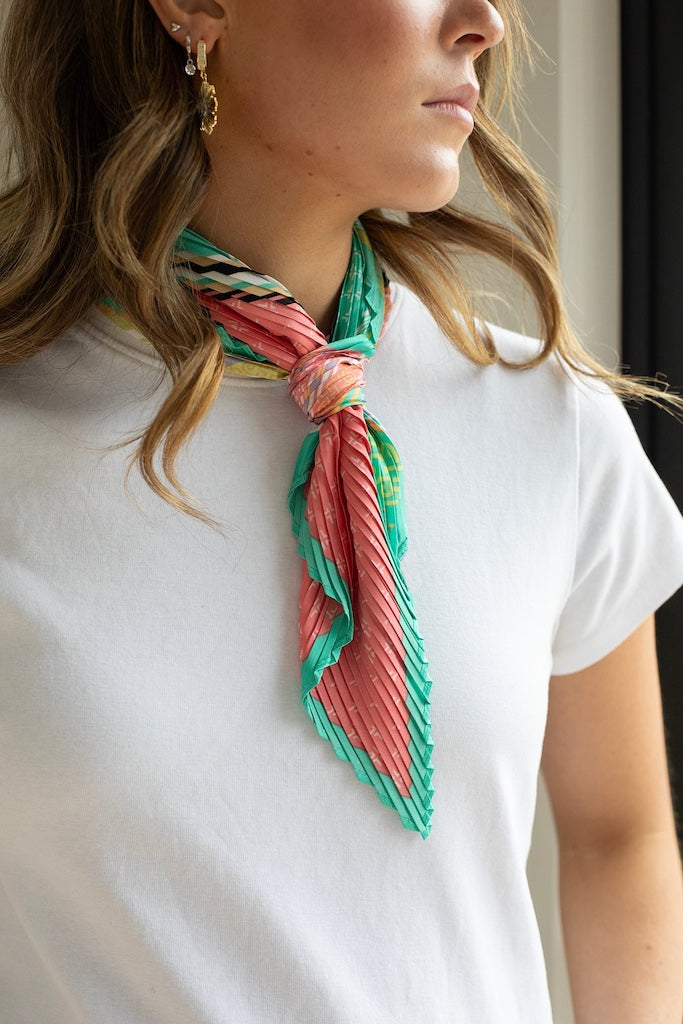 Neck Scarf | Mixprint Pink