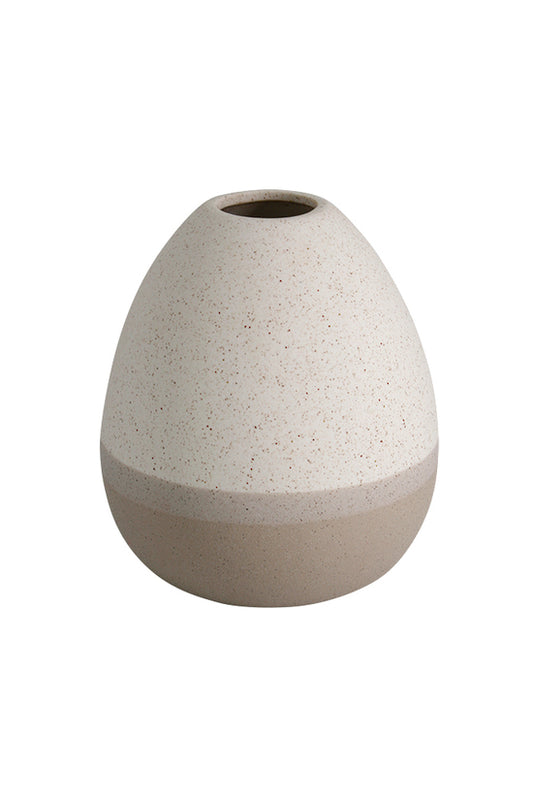 Cori Speckled Vase - Off White