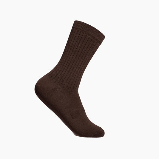 Man Merino Crew Socks | Cacao