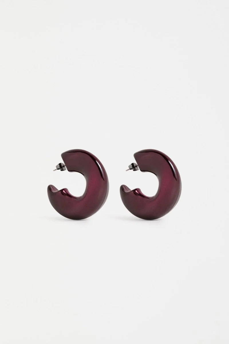 Shiraz Askla Ombre Hoop Earring