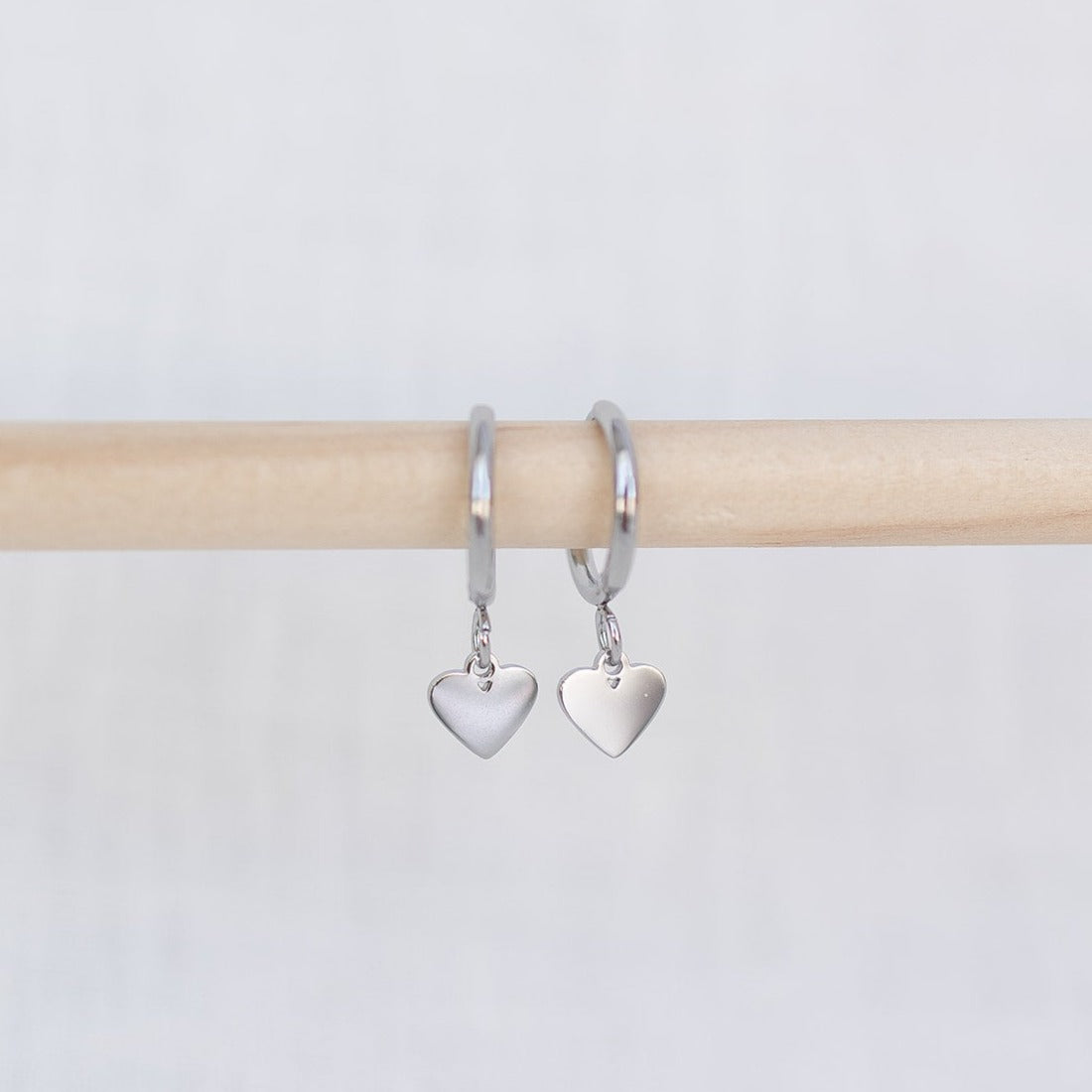 Heart Hoop Earrings