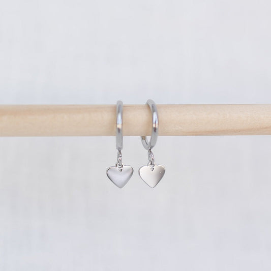 Heart Hoop Earrings