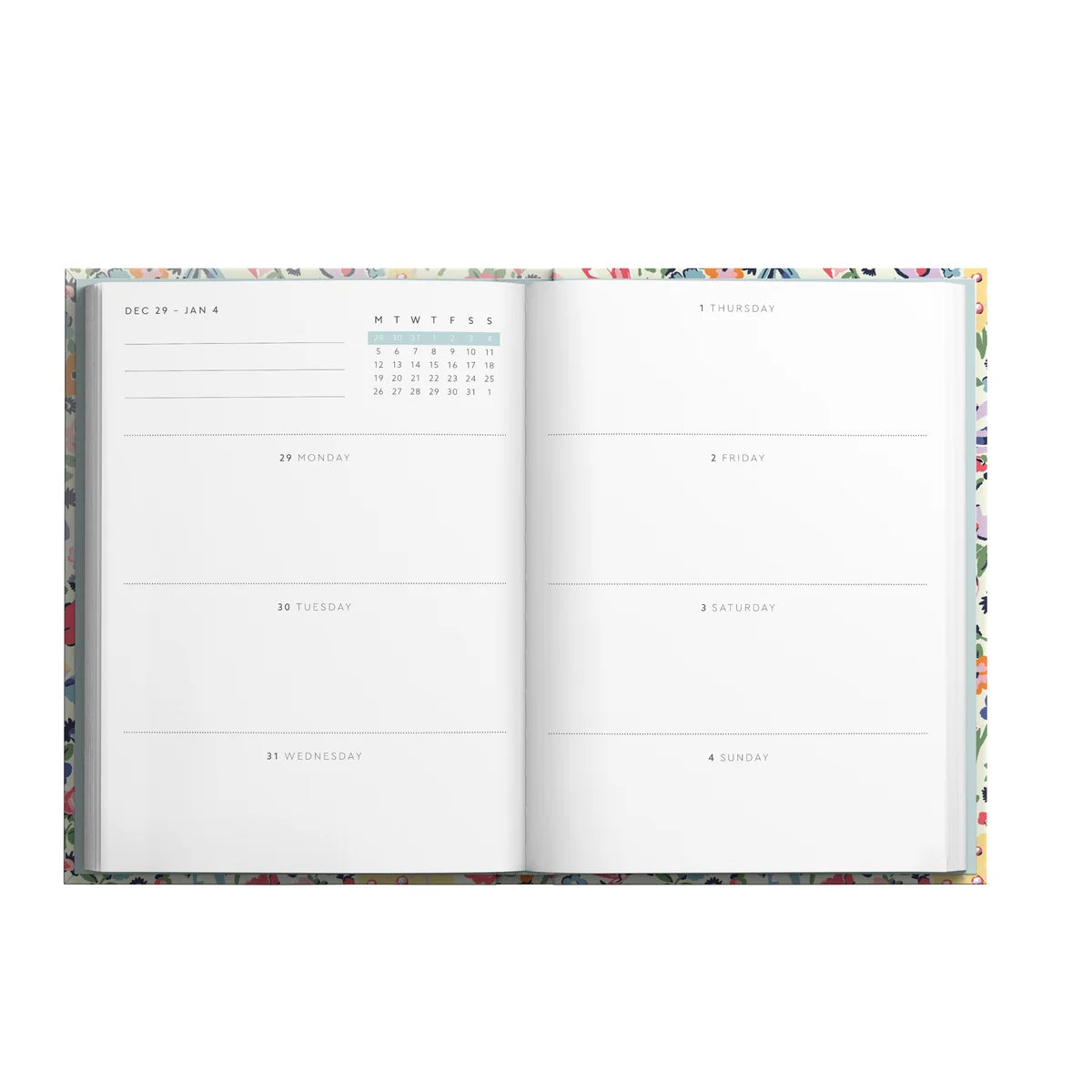 2027 Planner A6 Soft Cover | Cath Kidston - Stars & Flowers