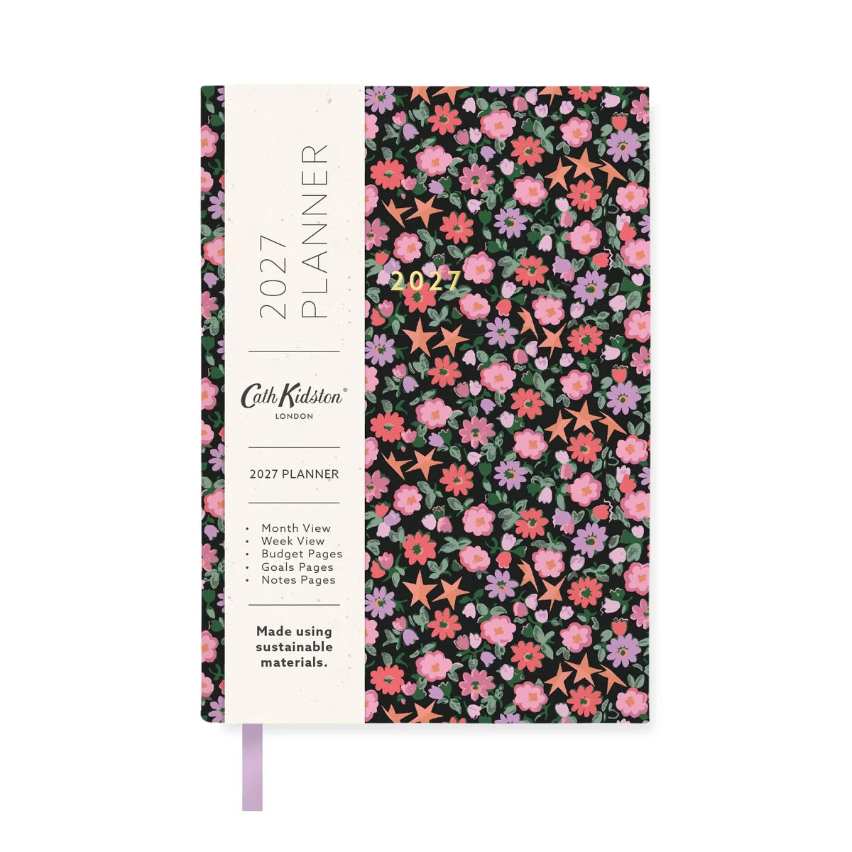 2027 Planner A6 Soft Cover | Cath Kidston - Stars & Flowers
