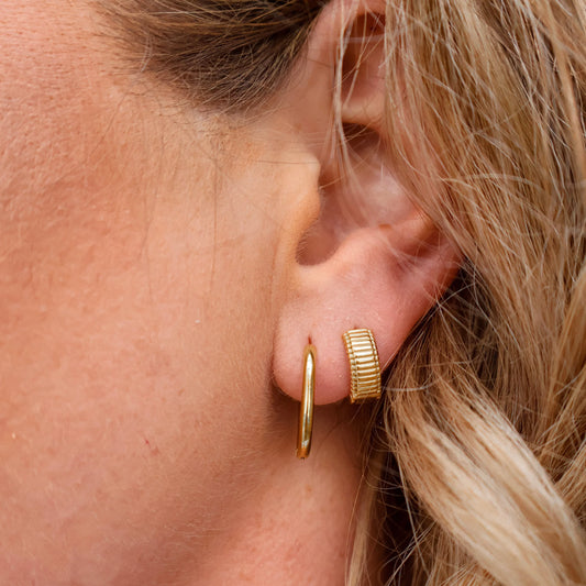 Pillar Hoop Earrings