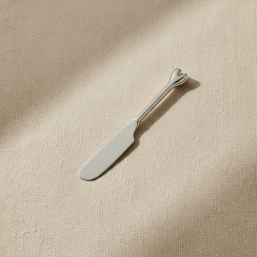 Heart Pate Knife - Silver
