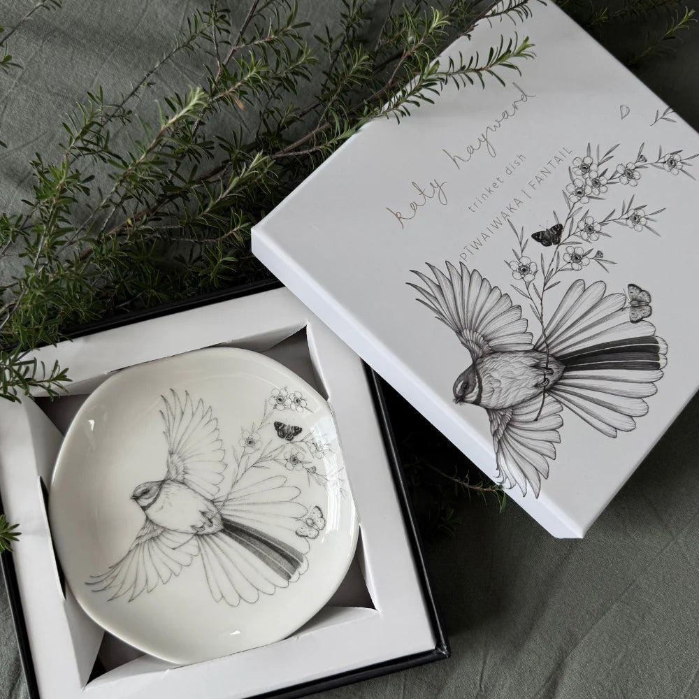 Trinket Dish | Come Fly with Me - Piwaiwaka/Fantail