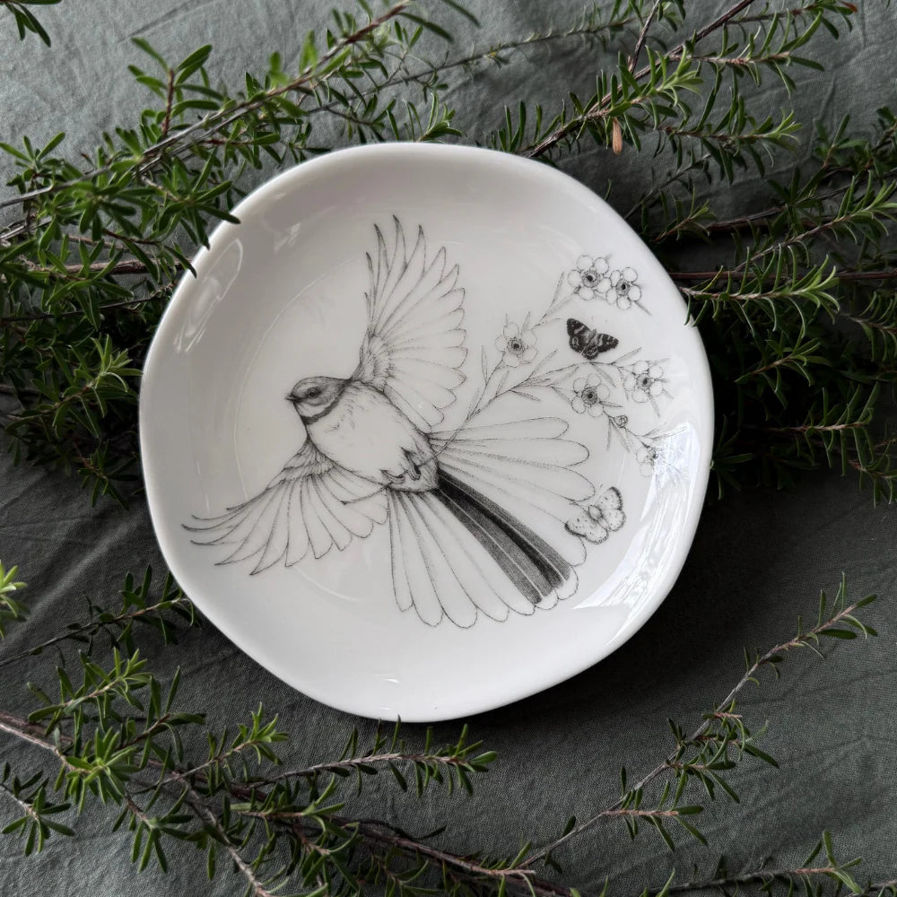 Trinket Dish | Come Fly with Me - Piwaiwaka/Fantail