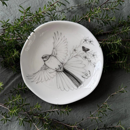 Trinket Dish | Come Fly with Me - Piwaiwaka/Fantail