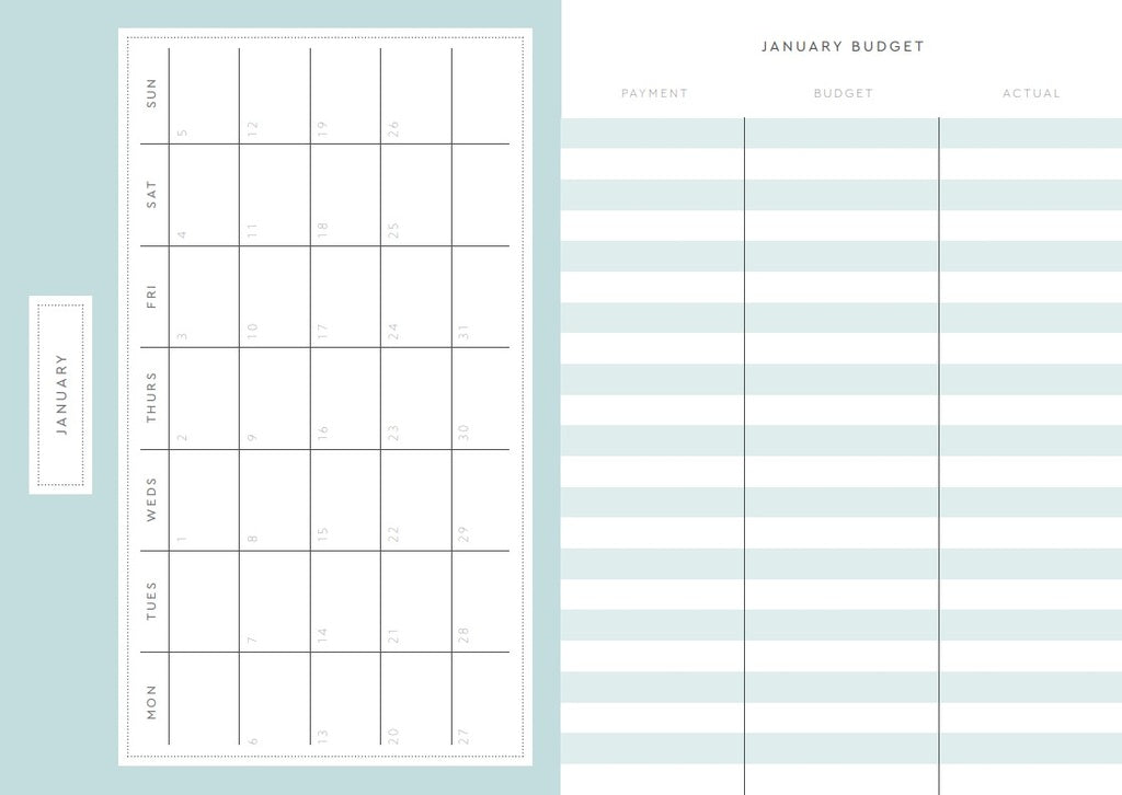 2027 Diary A5 Hard Cover | Kaleido - Blue & Orange Stripe