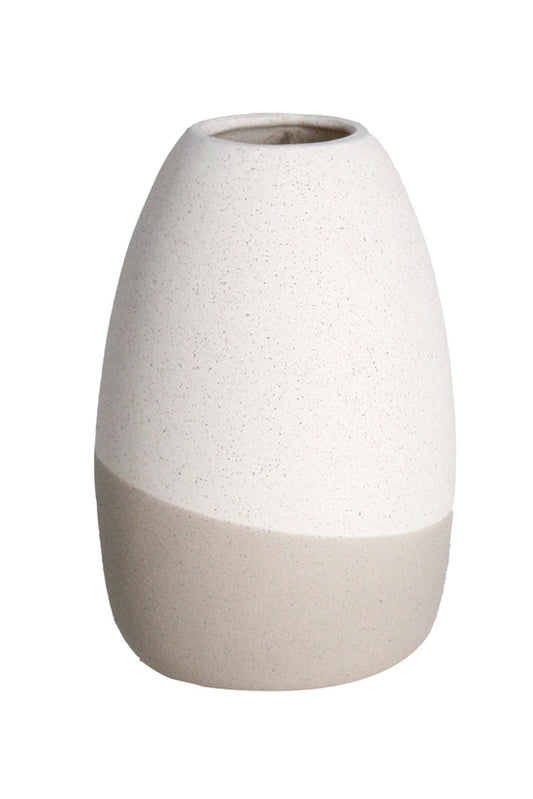Livia Speckled Vase - Off White