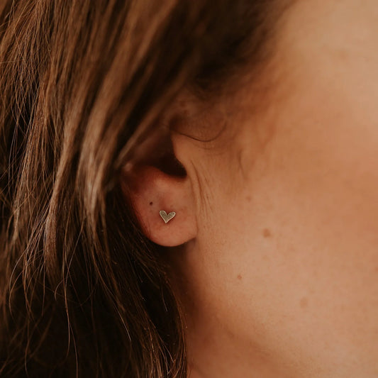 Mini Heart Studs