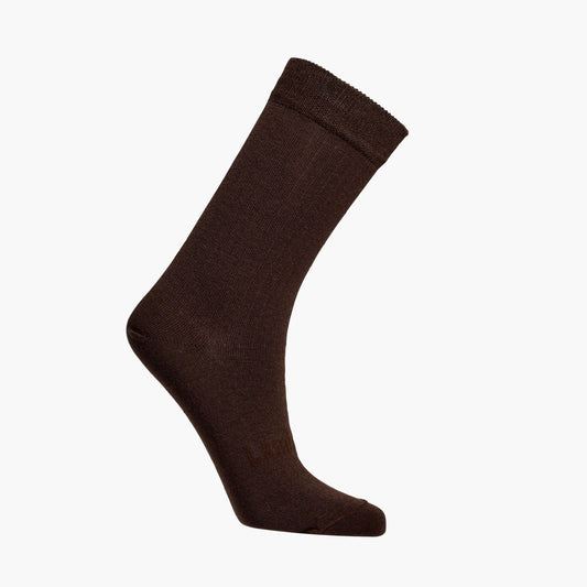 Woman Merino Wool Crew Socks | Cacao
