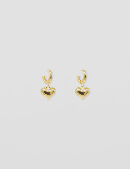 Stella + Gemma | Huggie Heart Earrings