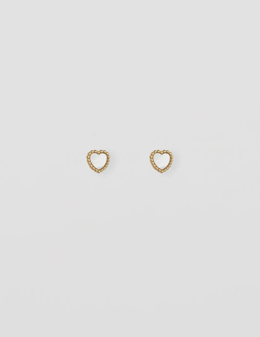 Stella + Gemma | Mop Heart Earring