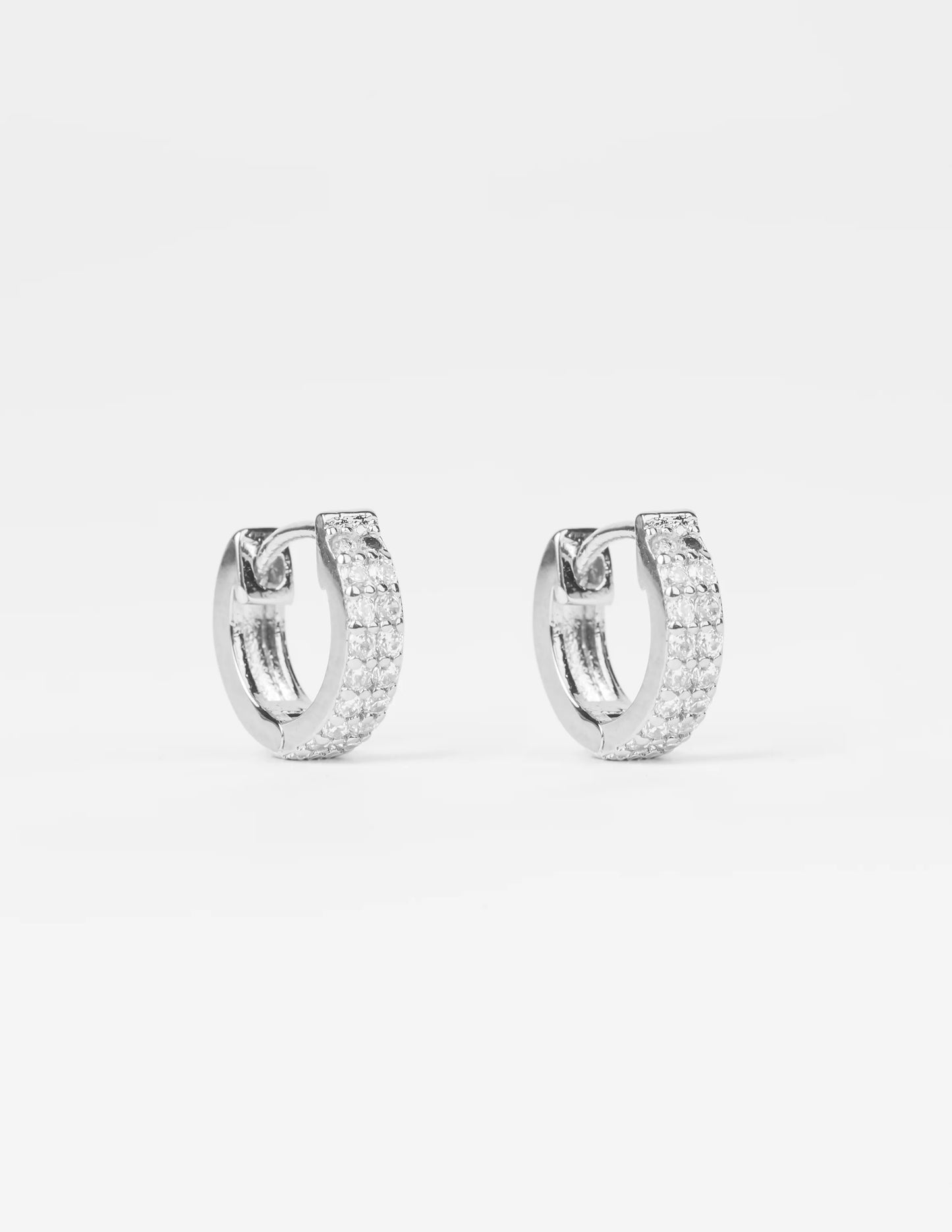 Huggie with Clear Crystals