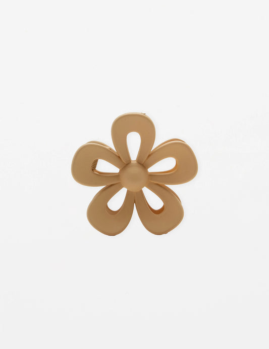 Hair Grip | Flower Light Coffee