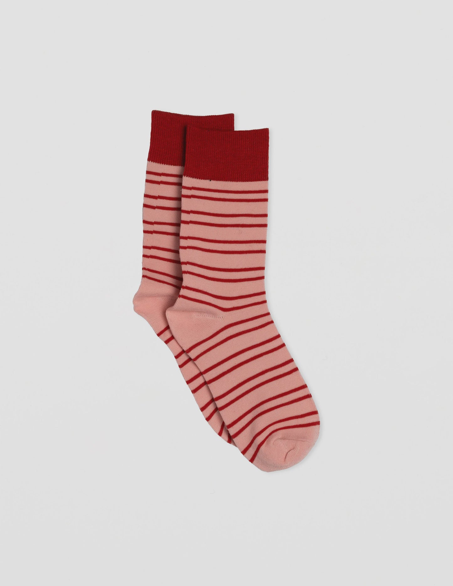 Stella + Gemma | Pink and Red Stripe Sock