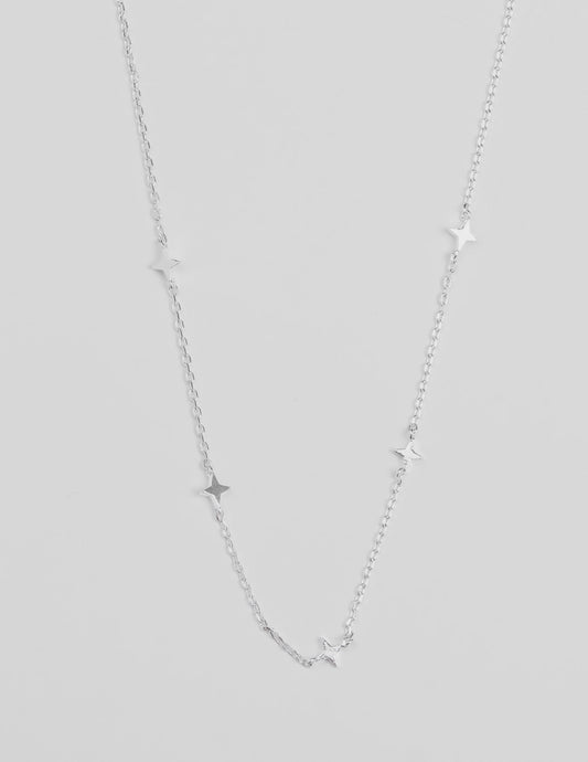 Stella + Gemma | Fine Chain w Stars Necklace