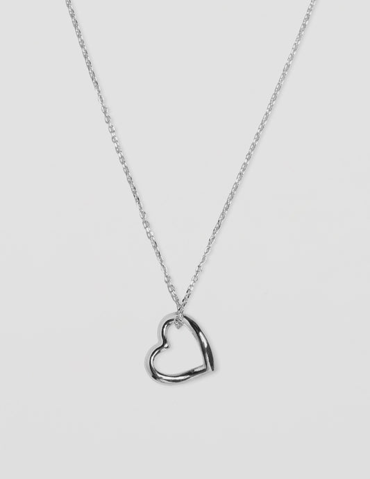 Hanging Heart Necklace - Outline