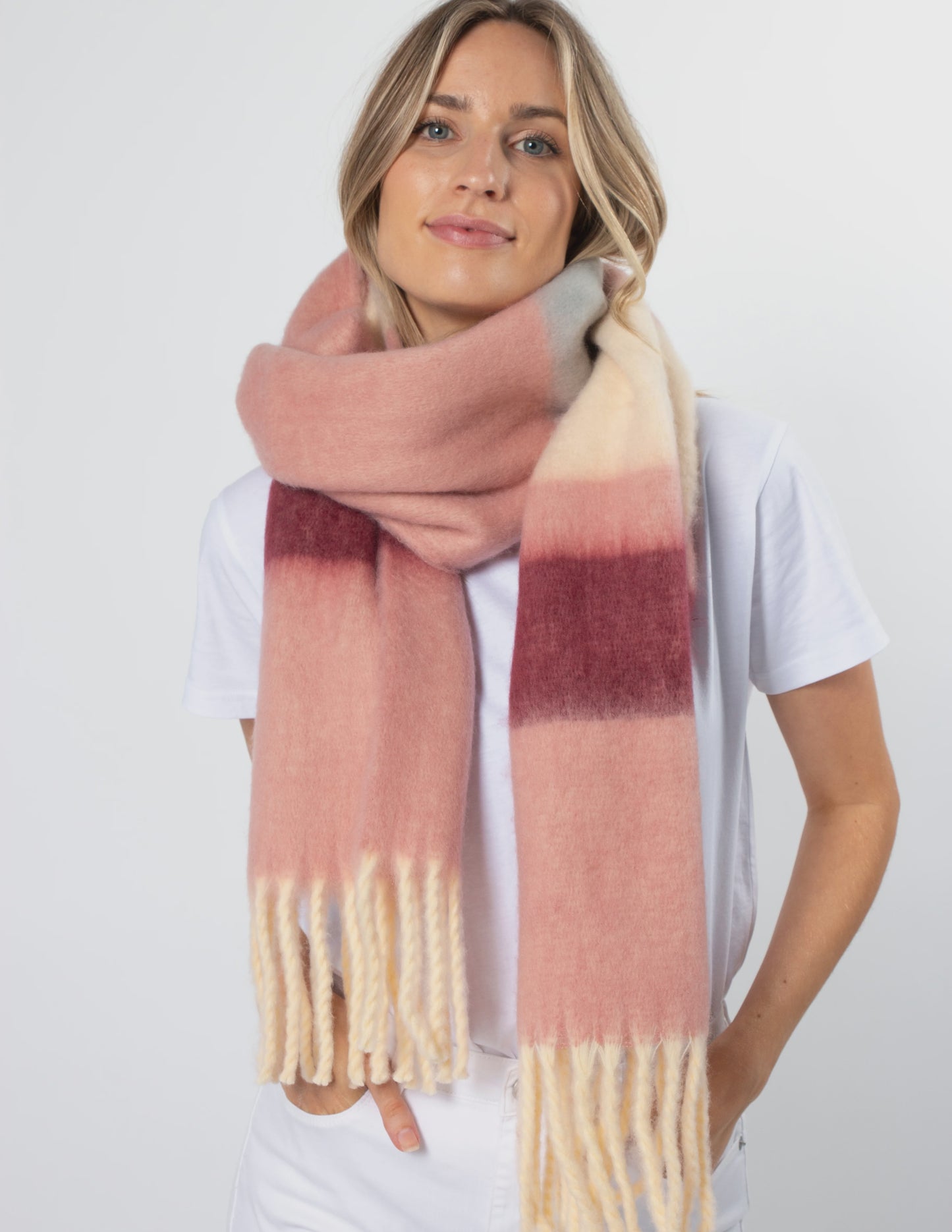 Stella + Gemma | Scarf - Blanket Shades of Pink