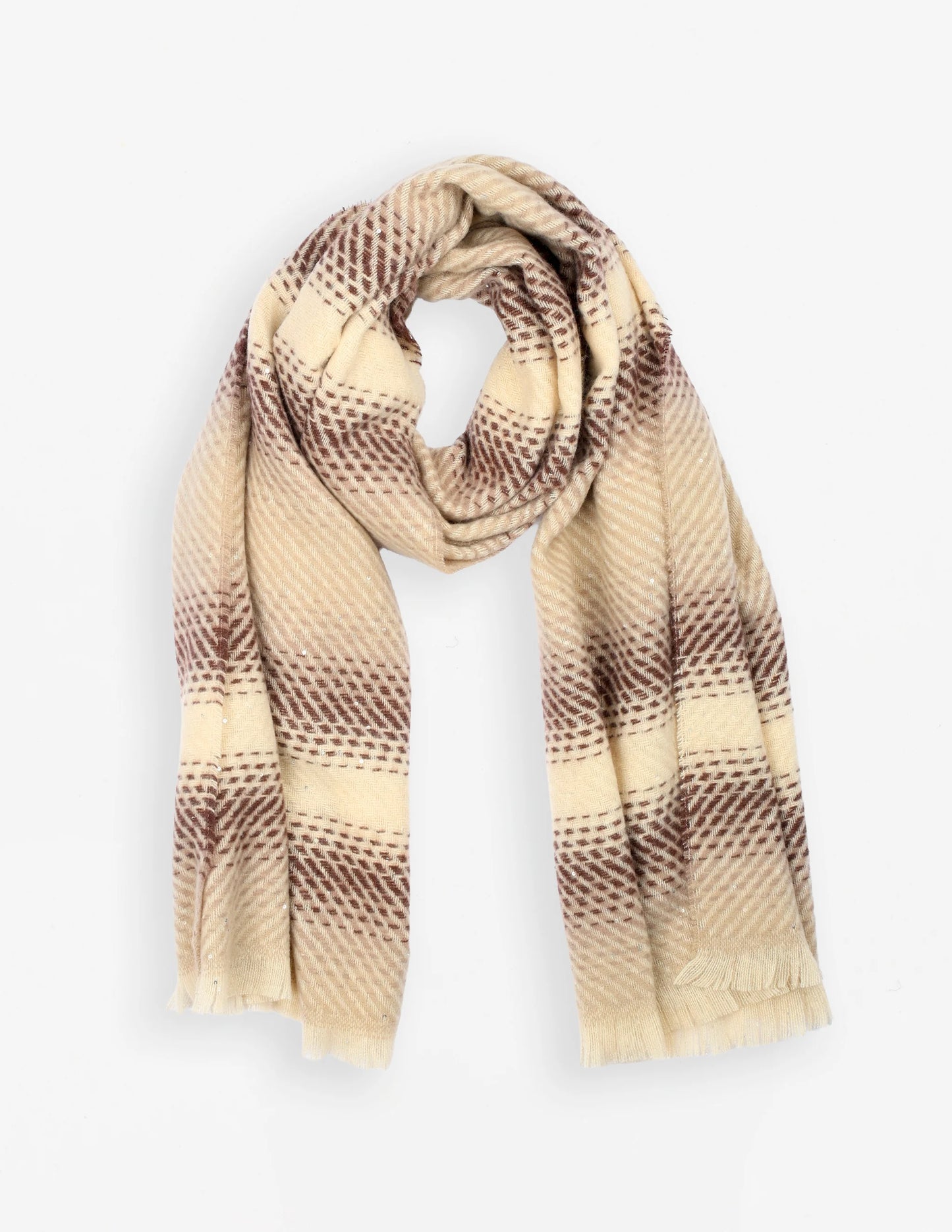Scarf | Sepia Sequins