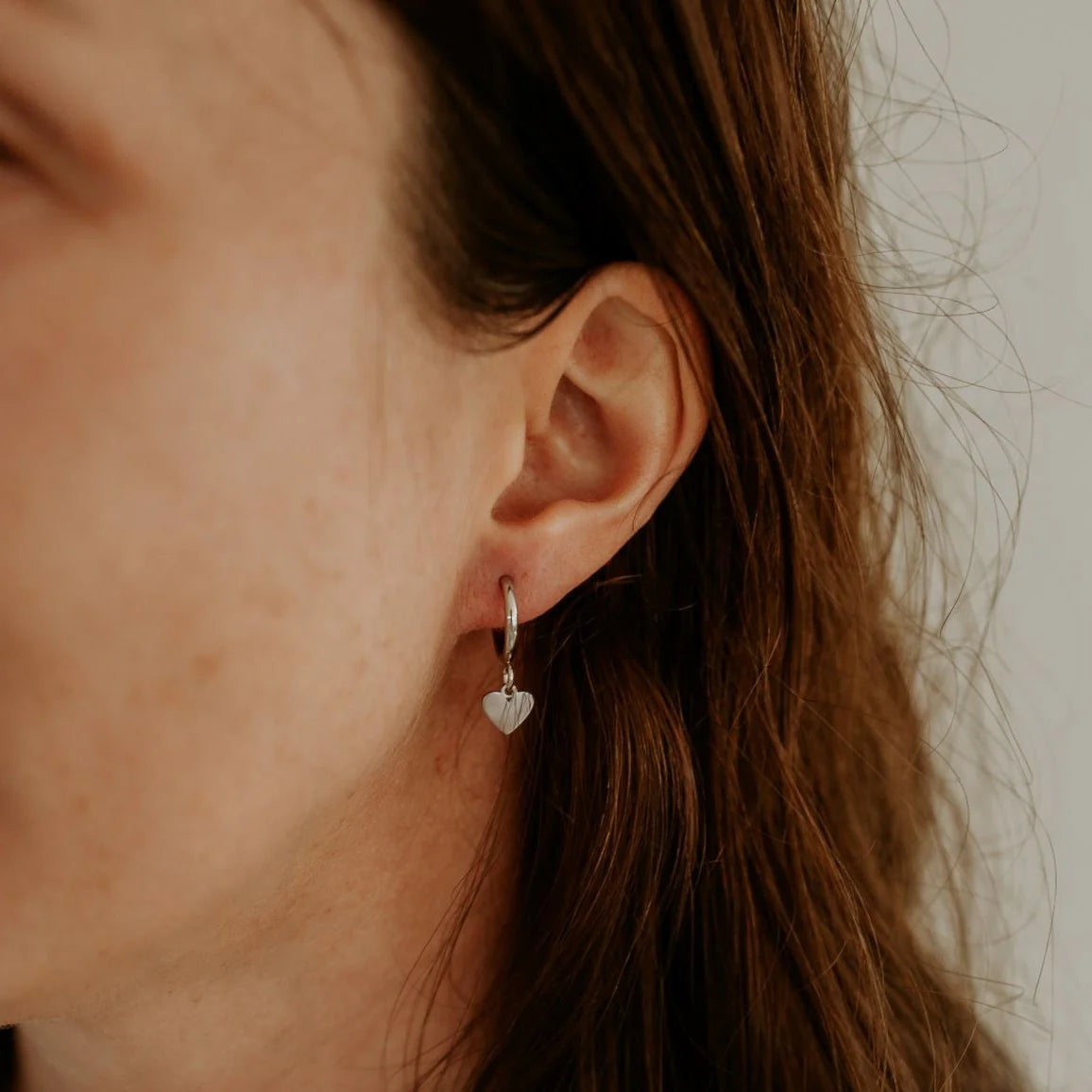 Heart Hoop Earrings