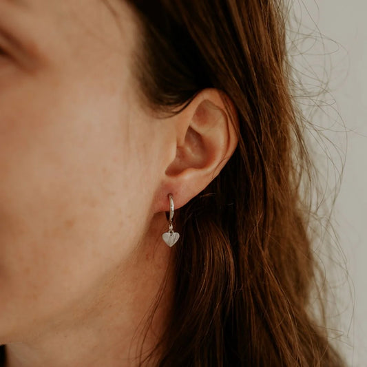 Heart Hoop Earrings