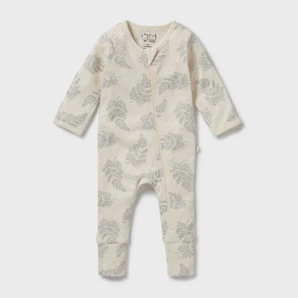 Wilson & Frenchy | Organic Pointelle Zipsuit w Feet