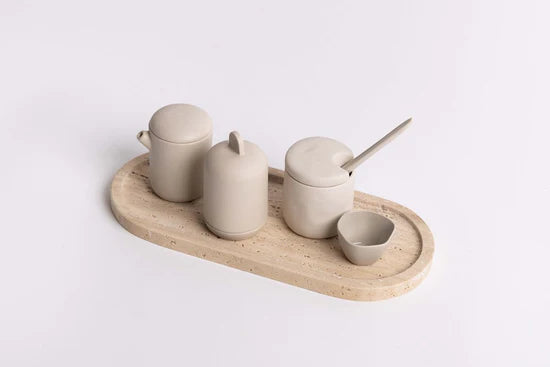 Line Tray | Light Travertine