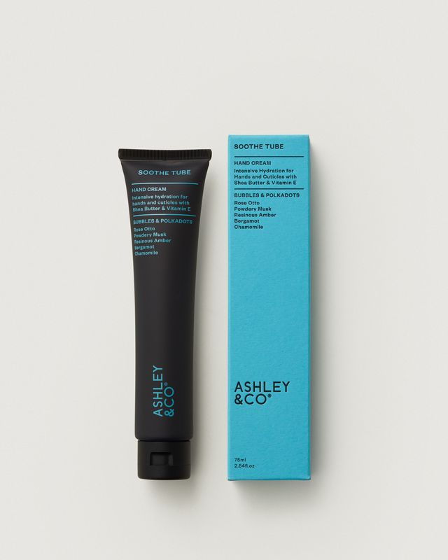 Ashley & Co Soothe Tube hand cream 75ml, Bubbles & Polkadots scent