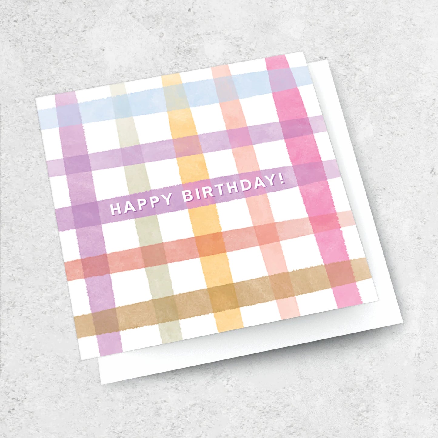Happy Birthday Gingham Card