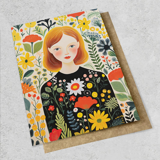 Flower Girl | Large Luxe Card