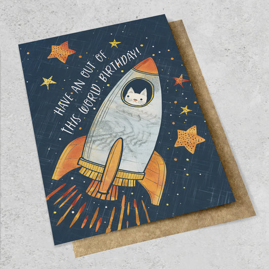 Out of this World Birthday | Large Luxe Card