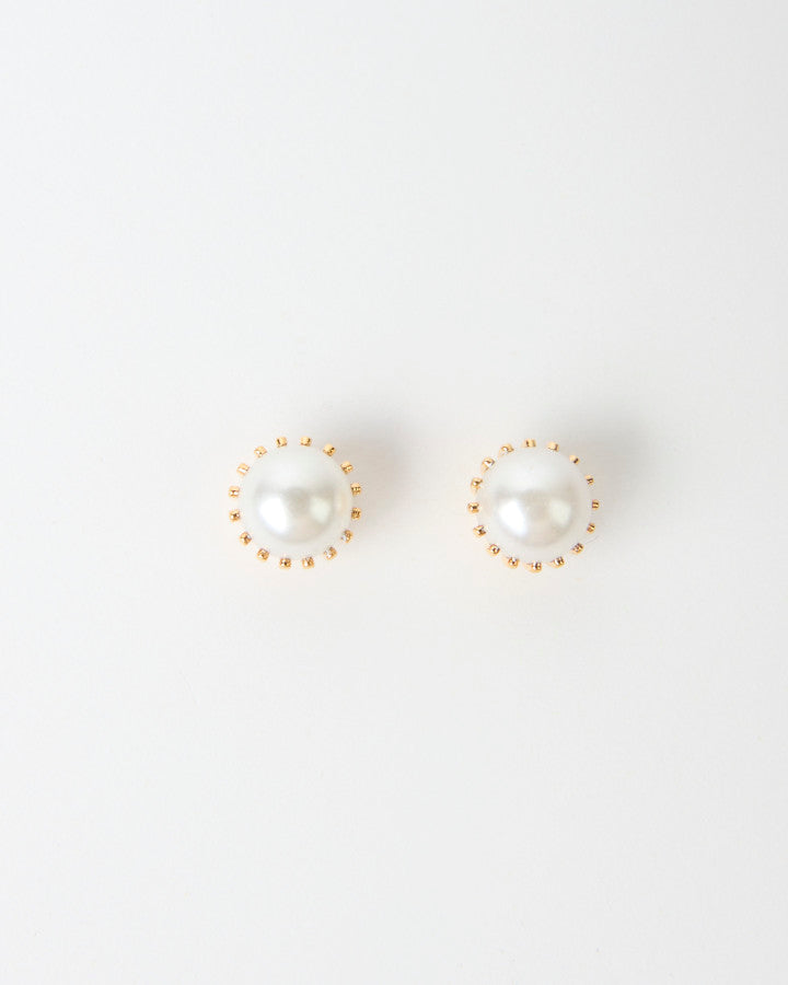 Mother of Pearl Dome Earrings