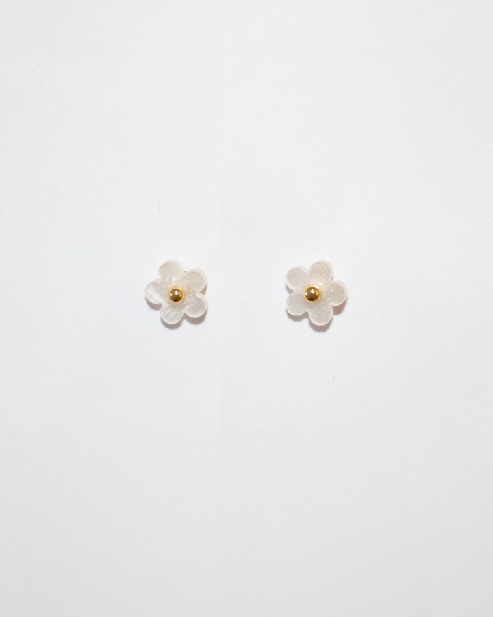 Mother of Pearl Flower Earrings