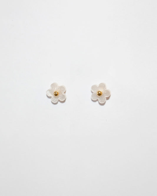 Mother of Pearl Flower Earrings