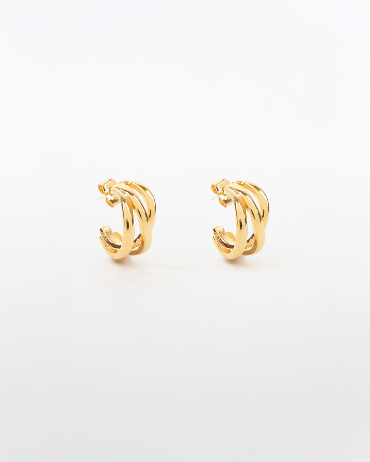 Hoop 3 Rings Earrings