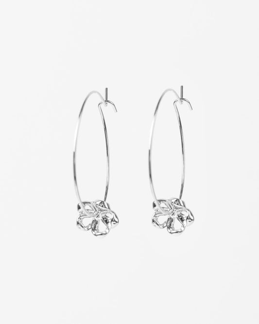 Mini Flower Hoop Earring