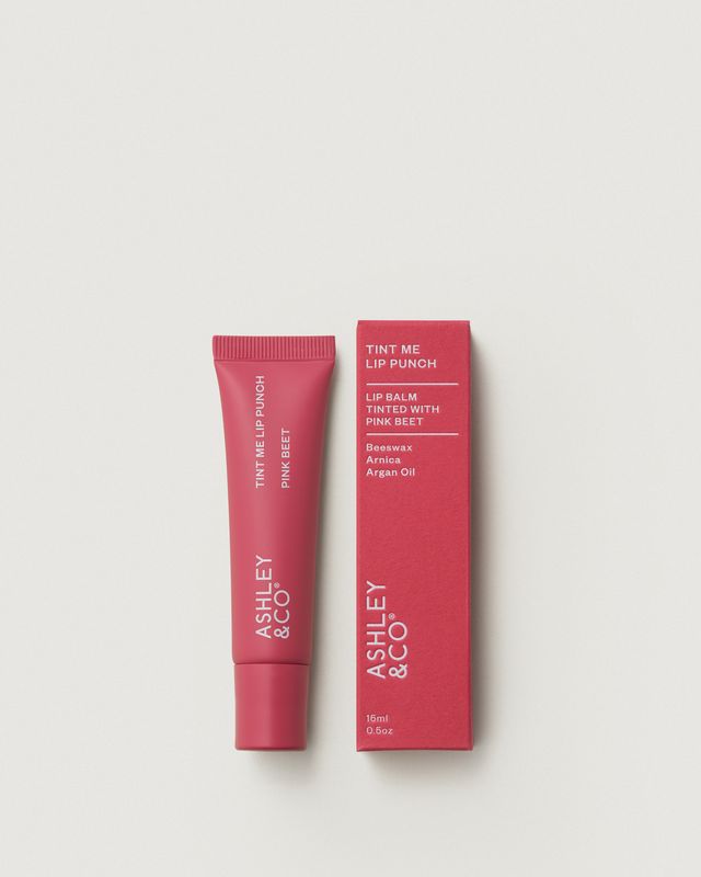 Ashley & Co Tint Me Lip Punch tinted lip balm 15ml, Pink Beet shade