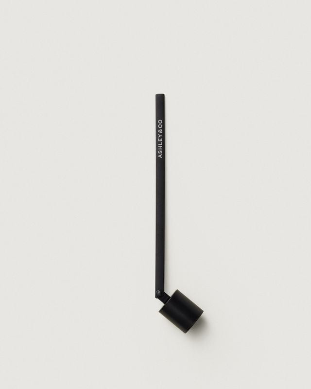 Ashley & Co matte black candle wick snuffer